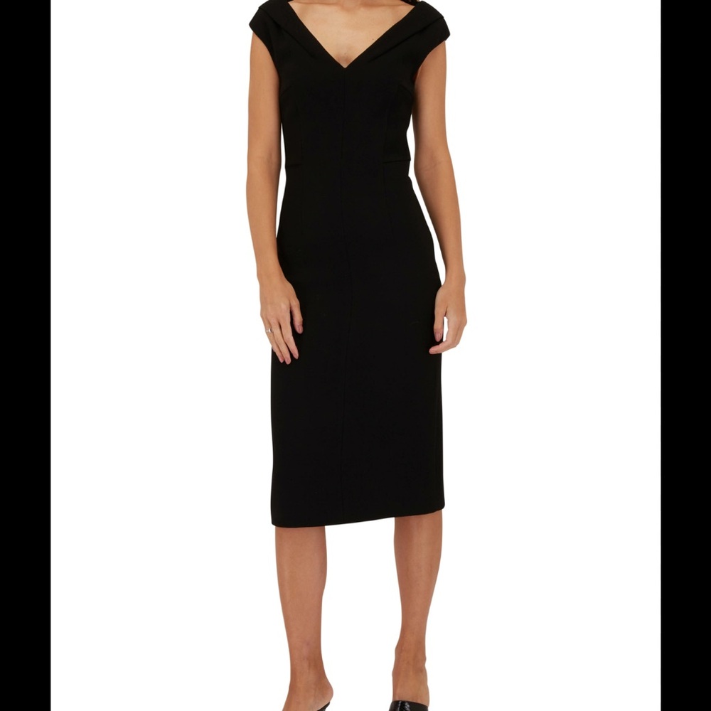 Michael Kors Black Midi Dress